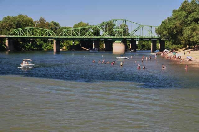 Sacramento and American Rivers confluencec